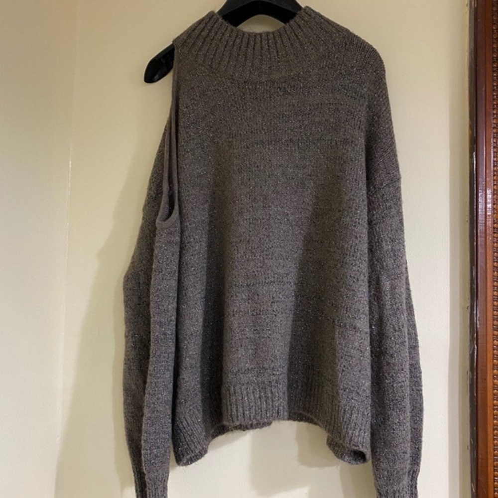 Express One-Shoulder Sweater Top